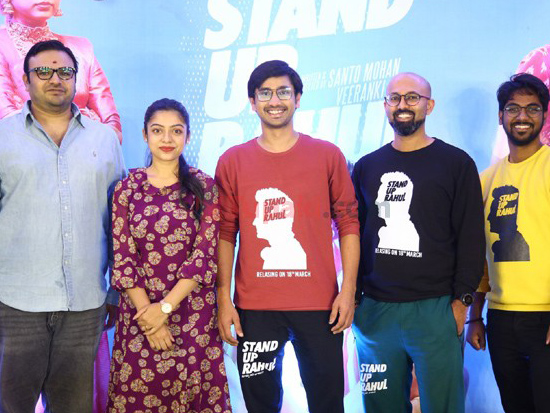 Stand Up Rahul Team At Press Meet